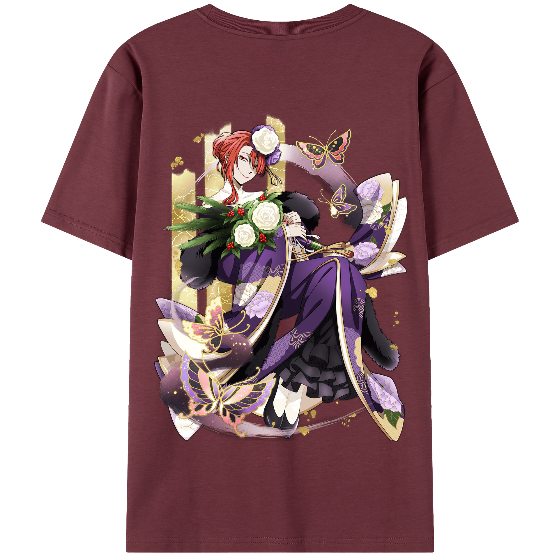 （画像用） 文豪ストレイドッグス Bungo Stray Dogs 綿100％半袖Tシャツ（背面プリント）